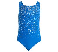 ADIDAS SPORTSWEAR Abbigliamento da mare sportivo 'Glitter V-back Swimsuit' blu / argento Bambini ADIDAS SPORTSWEAR 110