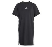 adidas Femme Essentials 3-Stripes Tee Dress, Black/White, M