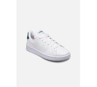 adidas Advantage Shoes, Uomo, Cloud White/Cloud White/Green, 37 1/3 EU