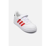 adidas BREAKNET 2.0 Shoes Children, Scarpe da Tennis Unisex-Adulto, Cloud White/Better Scarlet/Carbon, 33 EU