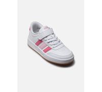adidas BREAKNET 3.0 Shoes Children, Scarpe Unisex-Bambini, Ftwr White/Pink Fusion/Clear Pink, 35 EU