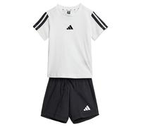 adidas Unisex - Bimbi 0-24 ESSENTIALS T-SHIRT SET, white/black, 12-18 Months