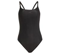 adidas Performance - Iconisea - Costume da bagno nero a coste imbottito con spalline sottili W30