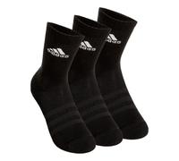 adidas Unisex - Adulto Cushioned Crew Socks 3 Pairs, Black / White, 4.5-6