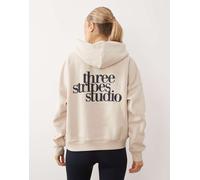 adidas Sportswear Sportswear 3-Stripes Studio Felpe con cappuccio L Marrone