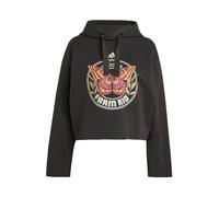 ADIDAS SPORTSWEAR Felpa sportiva 'Adidas x Farm' beige chiaro / rosso vino / nero Donna ADIDAS SPORTSWEAR XXXL-4XL beige chiaro / rosso vino / nero
