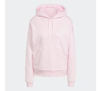 adidas Donna Essentials Small Logo Feel Cozy Hoodie, Clear Pink/White, XL