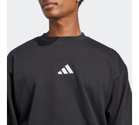 Felpa adidas Essentials Feelcozy Fleece nero bianco - M