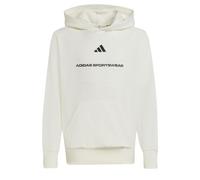 ADIDAS SPORTSWEAR Felpa sportiva 'Slogan' nero / bianco naturale Bambini ADIDAS SPORTSWEAR 128 nero / bianco naturale