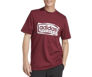 adidas Sportswear Folded Graphic Magliette S Rosso scuro