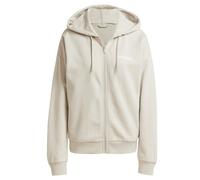 adidas - Women's Essentials Linear Full Zip French Terry - Felpa con cappuccio M beige