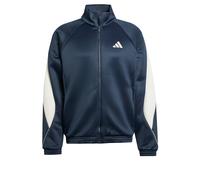 ADIDAS SPORTSWEAR Giacca di felpa sportiva 'Stadium' blu scuro / bianco Uomo ADIDAS SPORTSWEAR XS