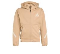 ADIDAS SPORTSWEAR Giacca di felpa sportiva 'Z.N.E.' cappuccino / bianco Bambini ADIDAS SPORTSWEAR 128 cappuccino / bianco