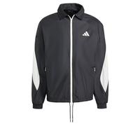 adidas Performance - Stadium - Giacca sportiva nera / bianco sporco-Nero M