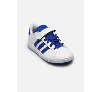adidas Grand Court 2.0 Shoes Kids, Scarpe da Tennis Unisex - Bambini e Ragazzi, Ftwr White Team Royal Blue Core Nero, 28 EU