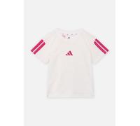 adidas sportswear - JG 3S TEE 160 Bianco - Abbigliamento 11A - 12A Bianco