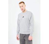 adidas Uomo Essentials FEELCOZY French Terry Sweatshirt, Medium Grey Heather/Black, M