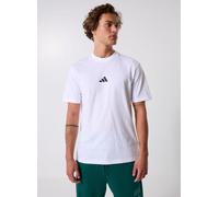 T-shirt in jersey semplice adidas Essentials Small Logo Blanc XL