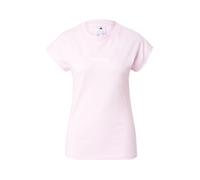 adidas Donna Essentials Linear Cotton T-Shirt, Clear Pink/White, S