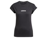 T-shirt adidas Essentials Linear manica corta nero puro bianco donna - L