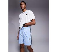 adidas Sportswear - Pantaloncini blu con tre strisce S
