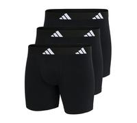 adidas Boxer Brief (3pk) -Active Flex Cotton Intimo, 000 Nero, M (Pacco da 3) Uomo