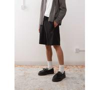 adidas - Sportswear - Pantaloncini neri a nido d'ape-Nero S