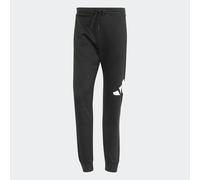adidas Uomo Essentials Big Logo Fleece Pant Cuffed, Black/White, M