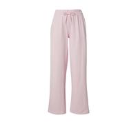 adidas Donna Essentials Small Logo Feel Cozy Open Hem Pants, Clear Pink/White, M