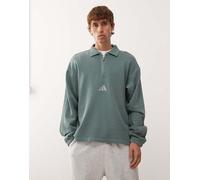 adidas Sportswear - Polo a maniche lunghe verde slavato M