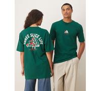 adidas Sportswear - T-shirt verde con grafica di pizza L