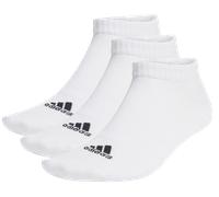 adidas Unisex - Adulto Thin and Light Sportswear Low-Cut Socks 3 Pairs, White / Black, 8.5-10