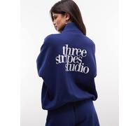 adidas Sportswear - Three Stripes Studio - Maglia sportiva color blu navy S
