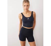 adidas Sportswear - Three Stripes Studio - Pantaloncini color blu navy e crema XL