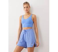 adidas Sportswear - Three Stripes Studio - Pantaloncini in jersey blu e gialli 2XS