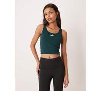adidas Sportswear top senza maniche Three Stripes Studios verde scuro L
