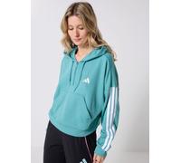 adidas sportswear - W 3S FT QZ HD Blu - Abbigliamento L Blu
