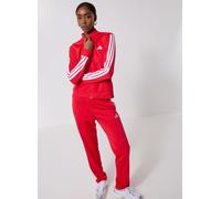 adidas Donna ESSENTIALS 3-STRIPES TRACKSUIT, pure ruby/white, M