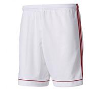 adidas Squad 17 Sho, Pantaloncini Uomo, Bianco/Power Rosso, 164
