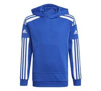 adidas Squadra 21 Hooded Track Top, Felpa Sportiva con Cappuccio Unisex-Bambini e Ragazzi, Team Royal Blue/White, 128