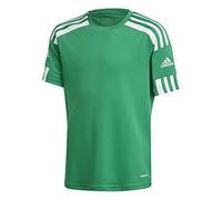 adidas Squadra 21 Short Sleeve Jersey T-shirt, Team Green/White, 152 Unisex - Bambini e ragazzi