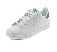 adidas Stan Smith C, Sneaker Unisex - Adulto, Bianco (Ftwr White/Ftwr White/Green Fx), 33 EU