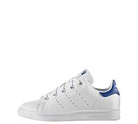 adidas Stan Smith C, Sneaker Unisex - Bambini e ragazzi, Bianco (Ftwr White/Ftwr White/Eqt Blue), 30 EU