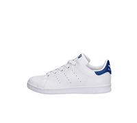 adidas Stan Smith C, Sneaker Unisex - Bambini e ragazzi, Bianco (Ftwr White/Ftwr White/Eqt Blue), 32 EU