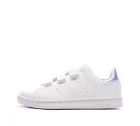 Adidas Stan Smith CF C, Scarpe da Ginnastica Unisex - Adulto, Bianco/Bianco/Argento Met., 32 EU
