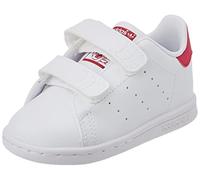 Adidas Stan Smith CF C, Scarpe da Ginnastica Unisex - Bambini e Ragazzi, Bianco/Bianco/Rosa Intenso, 28.5 EU