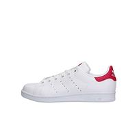 adidas Stan Smith J, Sneaker Unisex - Bambini e ragazzi, White Footwear White Footwear White Bold Pink, 36 EU