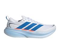 adidas Uomo Supernova Glide Running Shoes, Ftwr White/Ray Blue/Lucid Orange, 42 EU