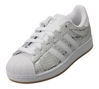Adidas Superstar II Fashion Trainers Donna Argento Bianco - 38 EU