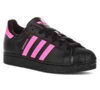 Adidas Superstar II J Pelle Guscio Punta Ragazzi Ginnastica Nero Rosa EU 36-41
